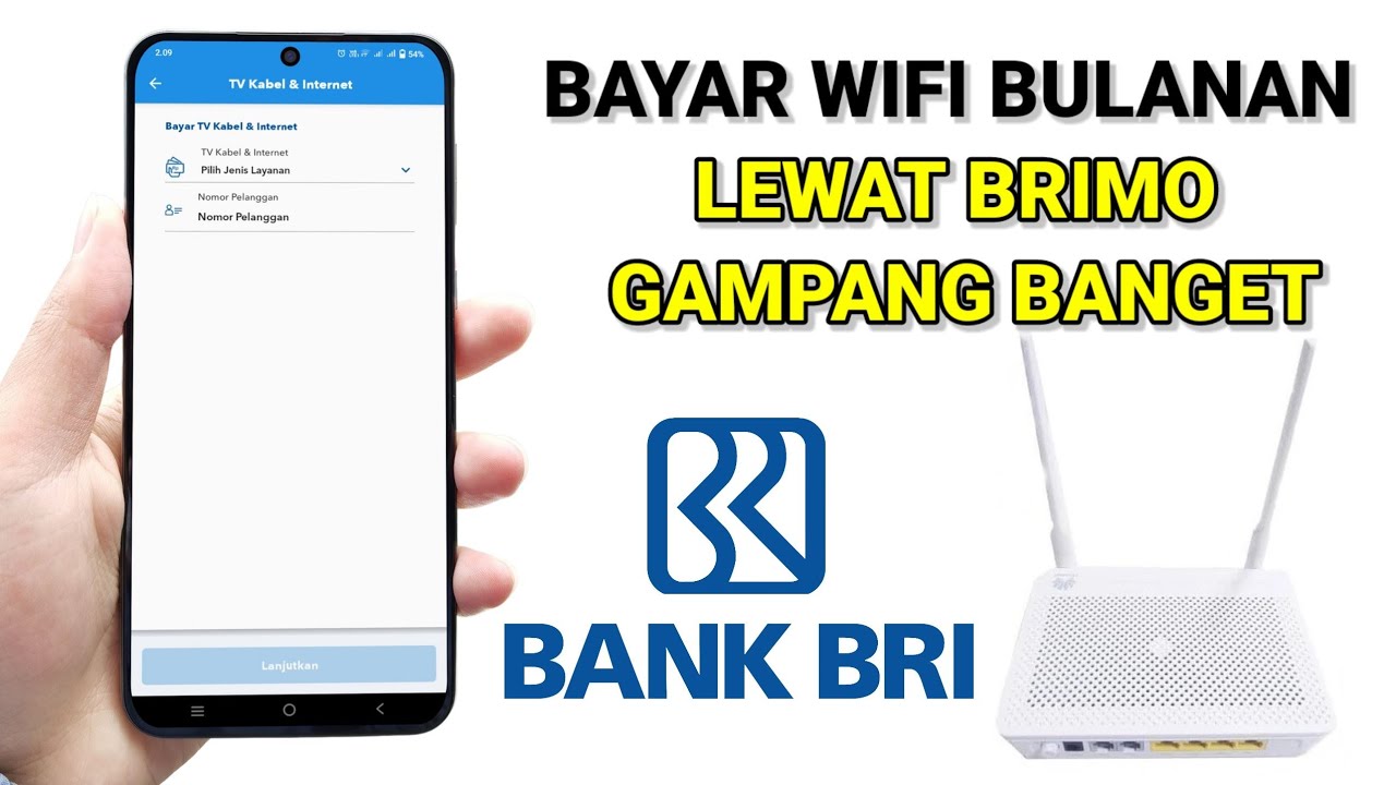 Cara Bayar Wifi Lewat Hp Mobile Banking Brimo - YouTube