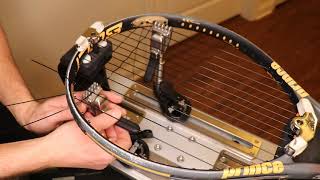 Tennis Stringing - How to String a Tennis Racquet with the 1 Piece Stringing Style