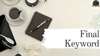 FINAL KEYWORD | V-CODE | 40 DAYS OF JAVA PROGRAMMING | CSI | VIT-AP