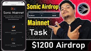 Confirmed $1200 Profit - Sonic Mainnet Airdrop Devloped By Fantom🤑 | Part 3 Step By Step 2024🚀