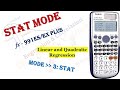 STAT mode | Linear and Quadratic Regression | CASIO fx-991ES PLUS Calculator