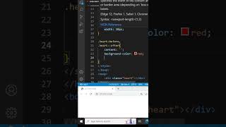 Simple Heart With CSS #css #shorts #coding