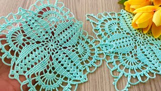 Incredibly Beautiful Crochet Pattern❗️Unique Square Motif Step by Step Tutorial