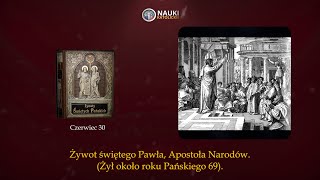 Żywot świętego Pawła Apostoła Narodów | Żywoty Świętych Pańskich - 30 Czerwiec Audiobook 192