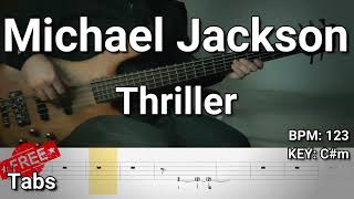 Michael Jackson – Thriller (Bass Cover) Tabs