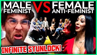 Male Feminists vs Female Antifeminists | Hasanabi Reacts to Jubilee