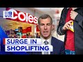 Cost-of-living pressures spark sharp rise in shoplifting at Coles | 9 News Australia