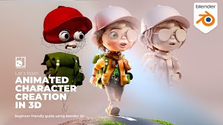 Lets Learn Animated Character Creation - Using #blender #3d