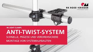 Anti-Twist-System für RK Light Clamps Rohrverbinder