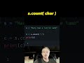 TWO ways to count the occurrences of a character in Python string 🐍 #shorts