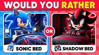 Would You Rather - Build Your Dream House 🏠 Sonic vs Shadow Edition 🦔🔵⚡Sonic the Hedgehog 3 Quiz