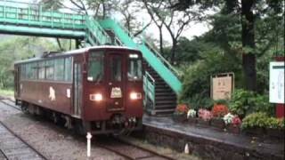 わたらせ渓谷鉄道　沢入駅　停車・発車