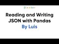 Reading and Writing JSON with Pandas