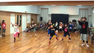 HIPHOP DANCE　ヒップホップダンス　四街道　RISE　2014　3.25　レッスン　キッズベーシッククラス