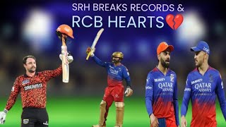 SRH Smashed 287 Runs Against RCB | SRH Defeated RCB in Highest Runs Match in IPL History