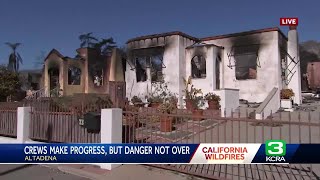 LA wildfires | Crews gain control over Palisades, Eaton fires | Updates at 12 p.m. January 15