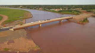 Progress on the Riverview Bridge. BOTH DAY AND NIGHT!!!!!