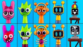 We sculpt Sprunki Incredibox figures 🎵 Sprunki Lepka OK