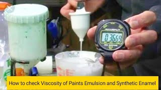 How to check Viscosity of Paints | Synthetic Enamel | Water base | Check the viscosity from Cup