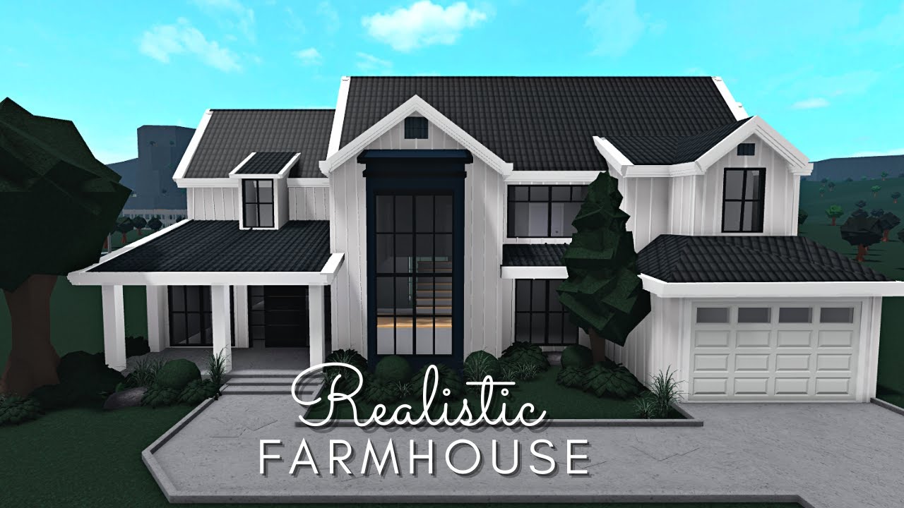 Bloxburg Realistic Farmhouse Layout Idea House Build F0 9f 8c 9f
