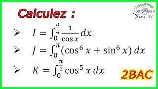 CALCULS D’INTÉGRALES - Intégrales des Fonctions Trigonométriques - 2 BAC SM S.ex - [Exercice 3]