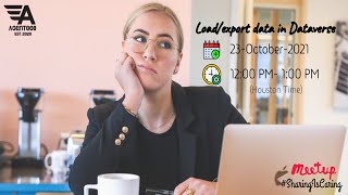 Load/export data and create data views in Dataverse