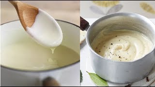 Basic Béchamel White Sauce Recipe صلصة البشاميل باسرع الطرق واقل التكاليف