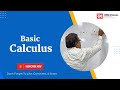 Basic Calculus  | Class 12 Maths | RNM Classes Pune