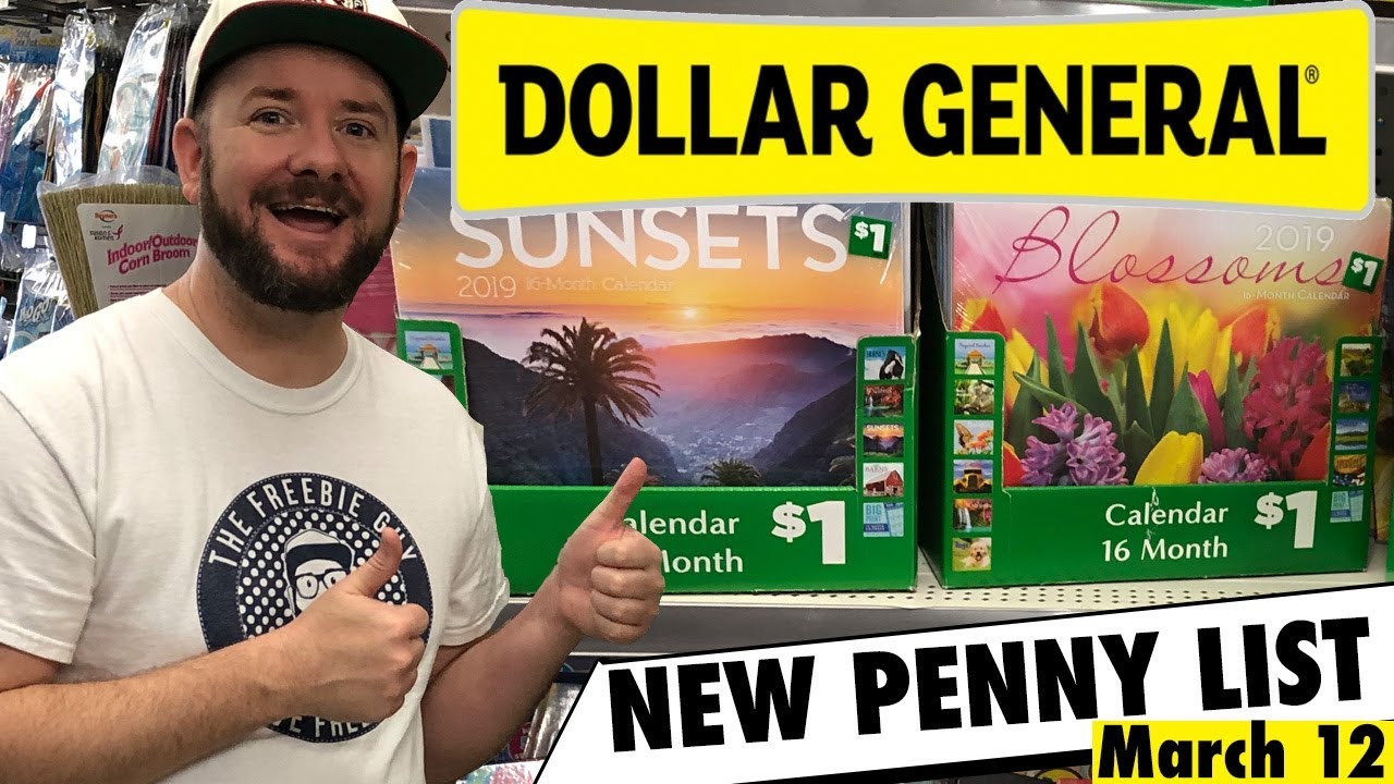 рџ New Penny List At Dollar General For March 12 2019 Calendars