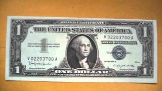 Silver certificate 1957 B