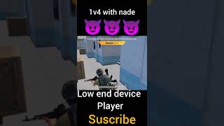 1v4 with nade pubg😱🔥nade 1v4😈| nade God is back😱😱#shorts#bgmi#pubgmobile#Nadegod