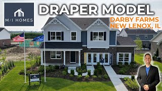 M/I Homes | Draper Model | 2,589 SF | 4 Beds | 2.5 Baths | New Lenox, IL | Darby Farms