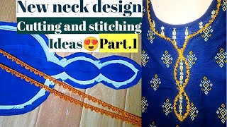 Cutwork Neck Cutting Karne ka tarika\\top ideas|Best  Neck Designs Cutting On Bukram#2025viralvideo