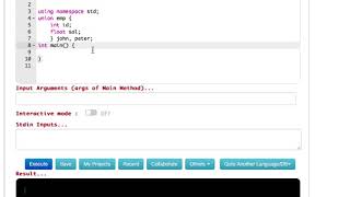 Introduction to Unions in C++ | CPP Programming Video Tutorials for Beginners