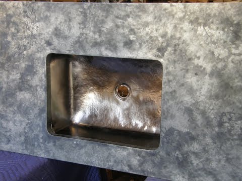 Zinc Counter Top Job With Undermount Sinks - PART 3 - Metal Work Zinc Counter Top Job With Undermount Sinks - PART 3 - Metal Work