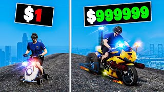 $1 to $1,000,000 Police Bike in GTA 5
