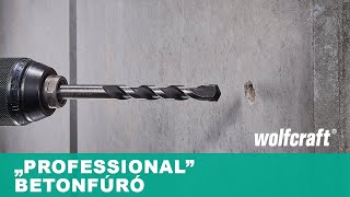 Az ütés- és ütközésálló „Professional“ betonfúró | wolfcraft