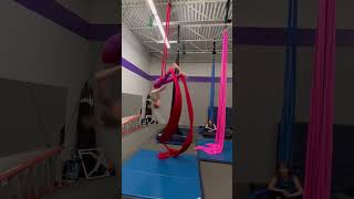 Waterfall Brazilian drop #silks #aerialsilks #circus #drops #fypシ #shorts