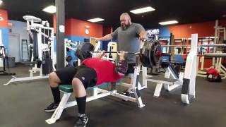 455 for Close Grip Bench Press reps by Raise Up Powerlifting  || Holiday  Session