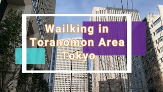 Walking in the Toranomon Area, Tokyo 4K