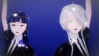 Mmd宝石の国 ラピス ラズリとゴースト クォーツでkimagure Mercy 気まぐれメルシィ Houseki No Kuni