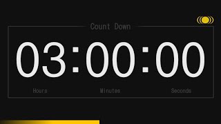 3-hour alarm timer (countdown) basic 1080p