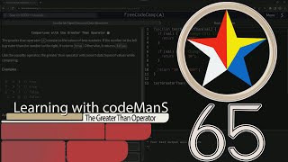 JavaScript Basic 65: Comparison with the Greater Than Operator | FreeCodeCamp