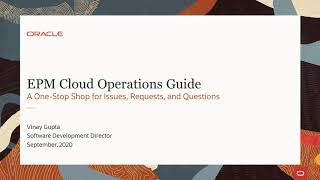 EPM Cloud Operations Guide