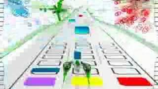 Audiosurf gameplay - scatman music