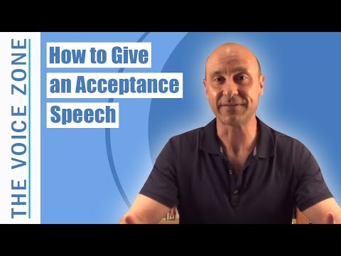 How to Give an Acceptance Speech How to Give an Acceptance Speech