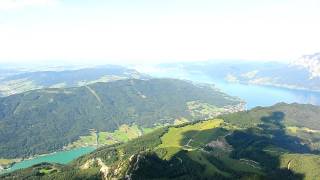 自奧地利 Salzkammergut 高地，遠眺湖光山色。