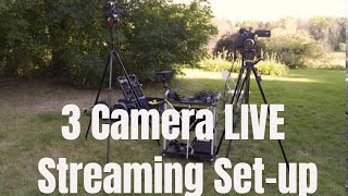 3 Camera LIVE Streaming Wedding Set-up.  Blackmagic ATEM Mini Pro w/Canon C200, two XF400,