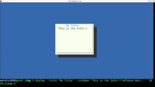 ncurses Dialogs for your Linux Shell Script tutorial