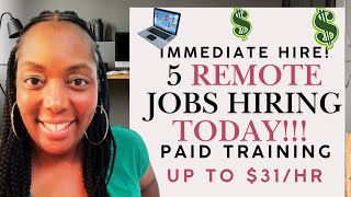 🚨 URGENT Work from Home Jobs HIRING TODAY!!! Up to $31/hr